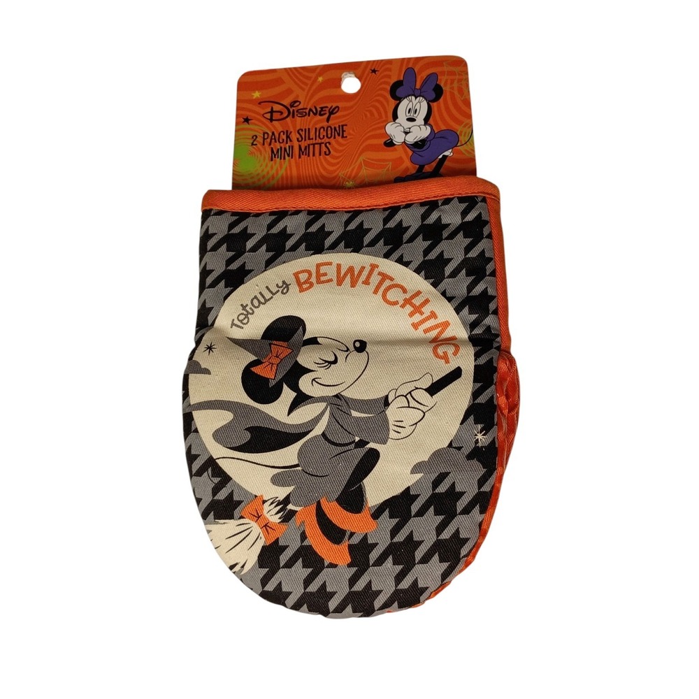 NEW Disney Minnie Mouse Halloween TOTALLY BEWITCHING‎ 2pk Mini Oven Mitts